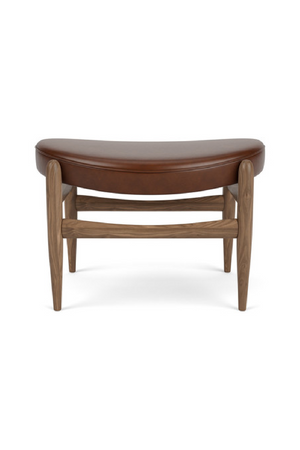 Wooden Base Padded Ottoman | Audo Copenhagen Elizabeth