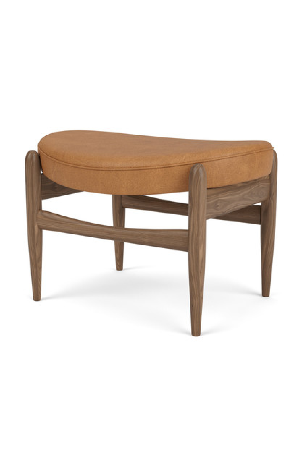 Wooden Base Padded Ottoman | Audo Copenhagen Elizabeth