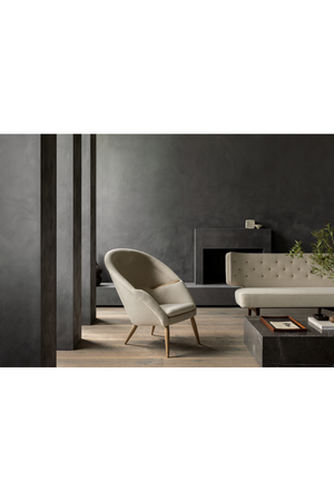 Lounge Chair with Headrest | Audo Copenhagen Oda | Oroa.com