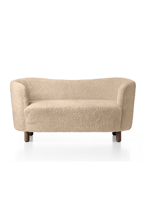 Curved Back Sheepskin Sofa | Audo Copenhagen Mingle