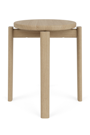 Round Wooden Stool | Audo Copenhagen Passage | Oroa.com
