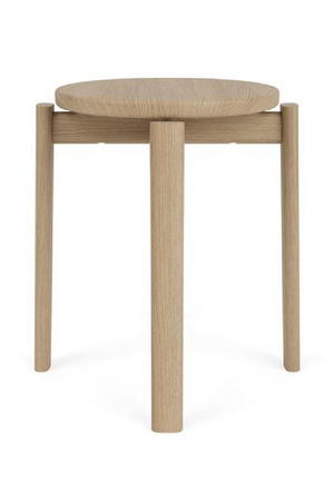 Round Wooden Stool | Audo Copenhagen Passage | Oroa.com