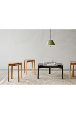 Round Wooden Stool | Audo Copenhagen Passage | Oroa.com