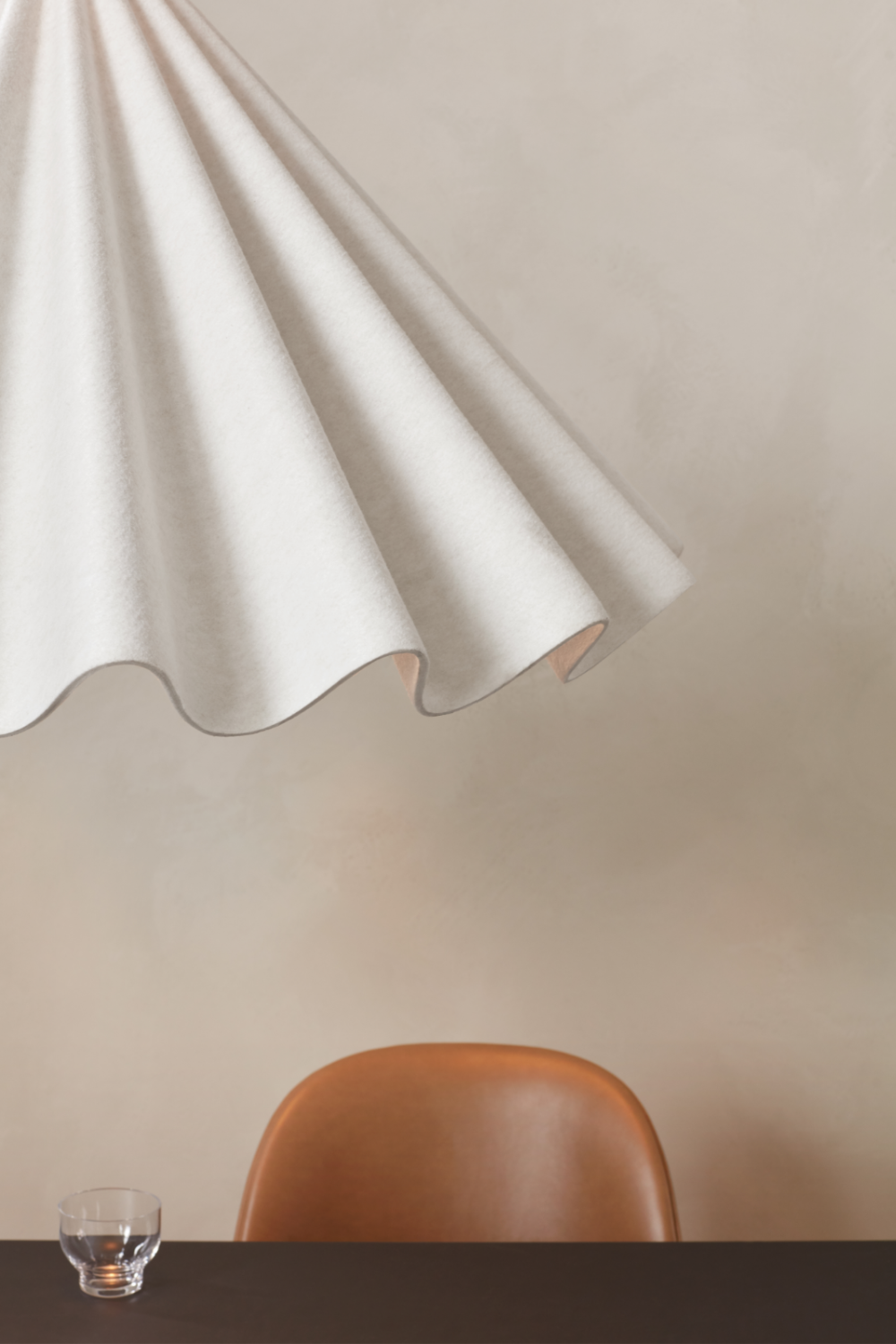 White Wavy Conical Pendant Lamp | Audo Copenhagen Dancing | Oroa.com