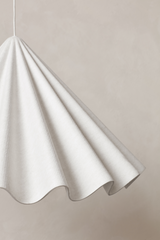 White Wavy Conical Pendant Lamp | Audo Copenhagen Dancing | Oroa.com