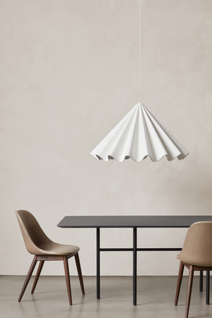 White Wavy Conical Pendant Lamp | Audo Copenhagen Dancing | Oroa.com