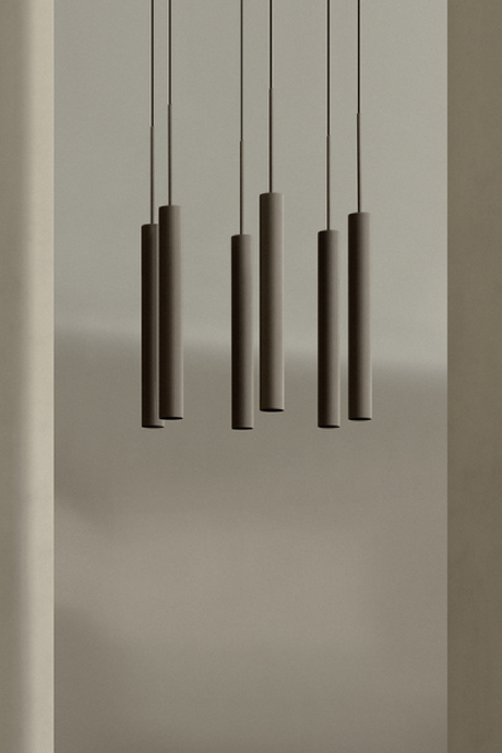 Bronzed Tube Pendant Lamp | Audo Copenhagen Tubulaire | Oroa.com