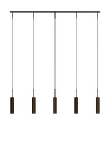 Bronzed Tube Rail Pendant Lamp | Audo Copenhagen Tubulaire | Oroa.com