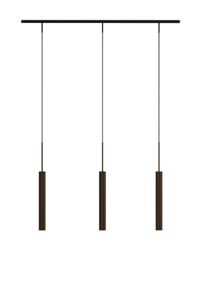 Bronzed Tube Rail Pendant Lamp | Audo Copenhagen Tubulaire | Oroa.com