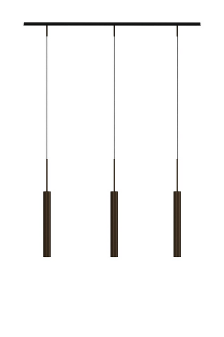 Bronzed Tube Rail Pendant Lamp | Audo Copenhagen Tubulaire | Oroa.com