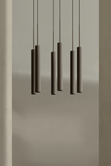 Bronzed Tube Rail Pendant Lamp | Audo Copenhagen Tubulaire | Oroa.com
