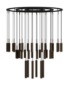 Bronzed Tube Chandelier | Audo Copenhagen Tubulaire | Oroa.com