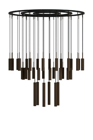 Bronzed Tube Chandelier | Audo Copenhagen Tubulaire | Oroa.com