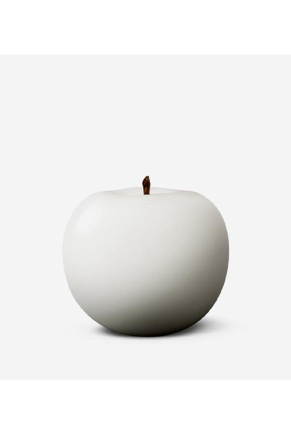 White Apple Ceramic Sculpture M | Andrew Martin Glazed| Oroa.com