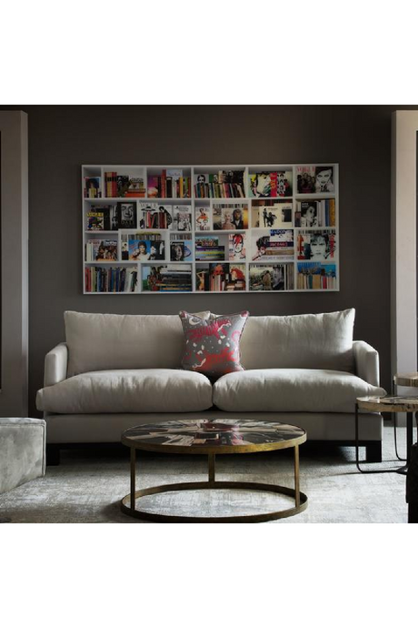 Shelf of Iconic Touchstones Art Print | Andrew Martin Music Books 1