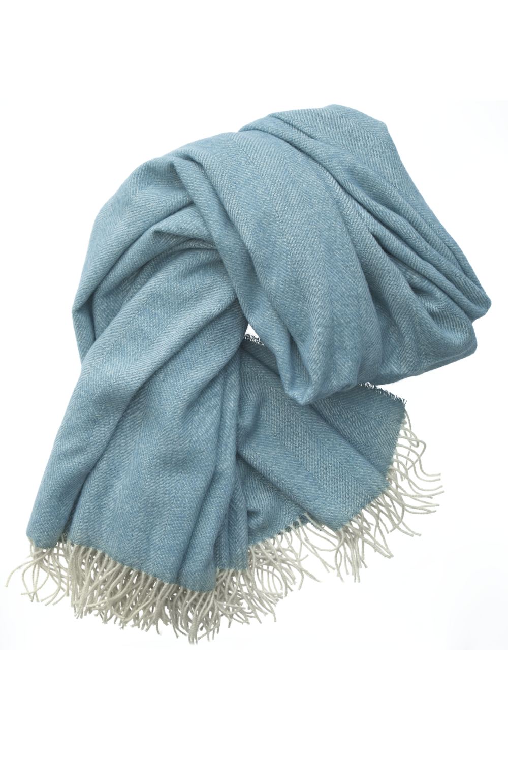 Wool Fringed Throw | Andrew Martin Herringbone | Oroa.com