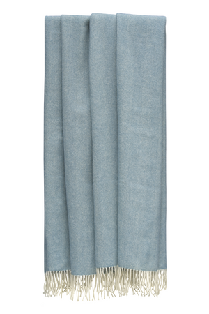 Wool Fringed Throw | Andrew Martin Herringbone | Oroa.com