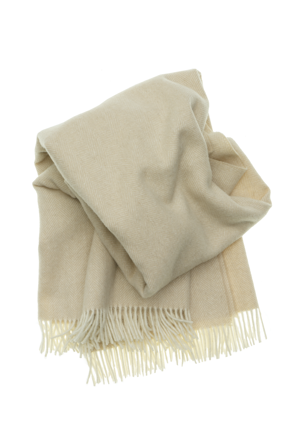 Wool Fringed Throw | Andrew Martin Herringbone | Oroa.com