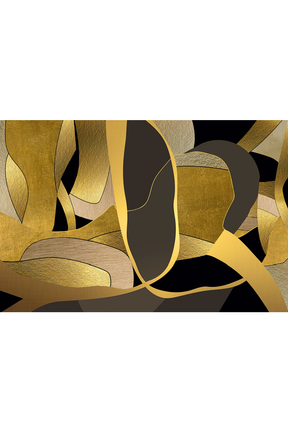 Gold Abstract Plexiglass Artwork | Andrew Martin Warm Welcome | Oroa.com