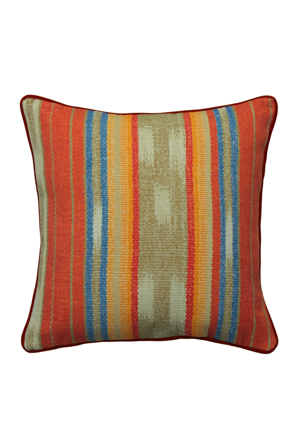 Multi-Colored Stripe Outdoor Cushion | Andrew Martin Brick | Oroa.com