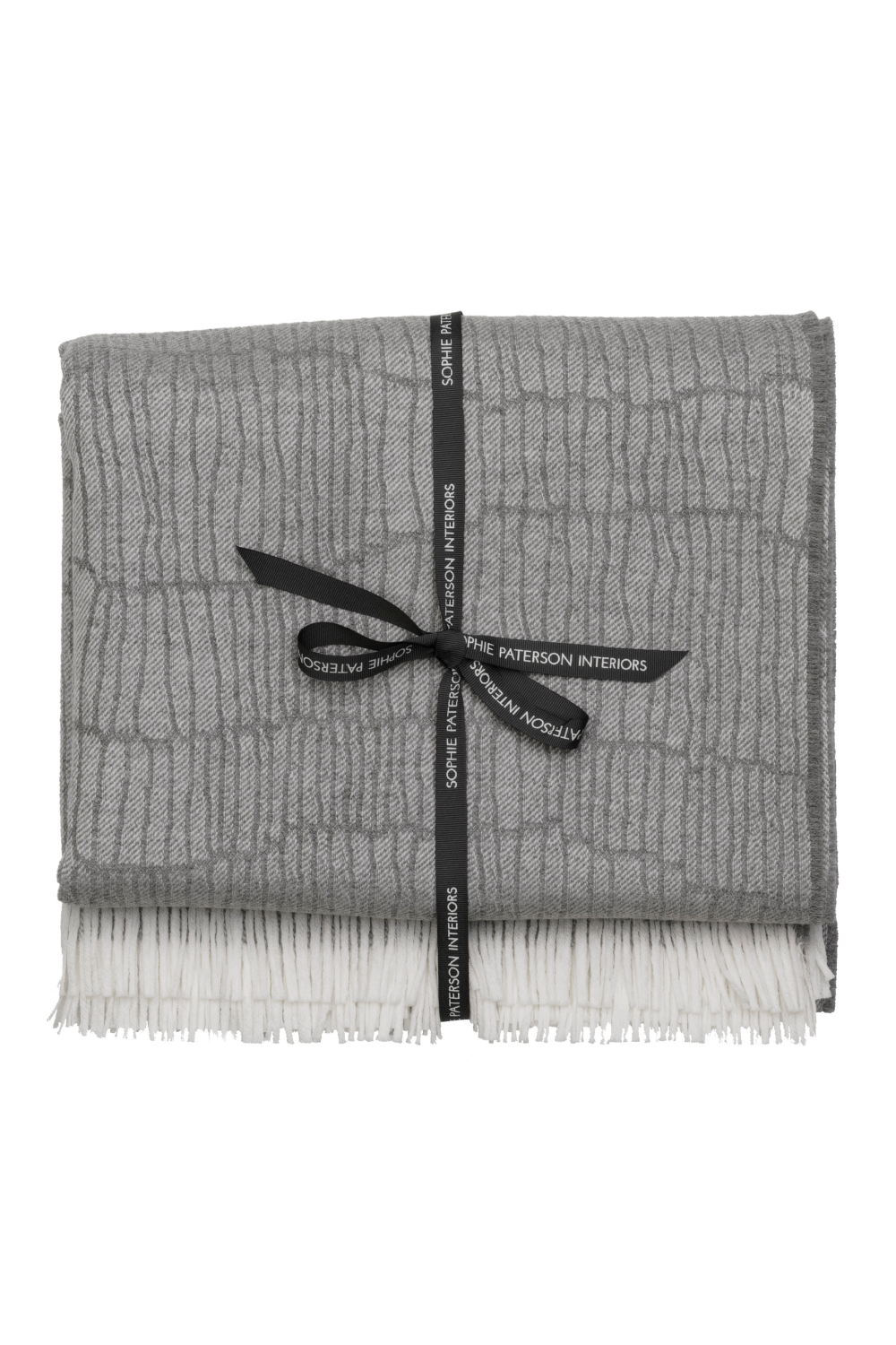 Merino Wool Trimmed Throw | Andrew Martin Canale | Oroa.com