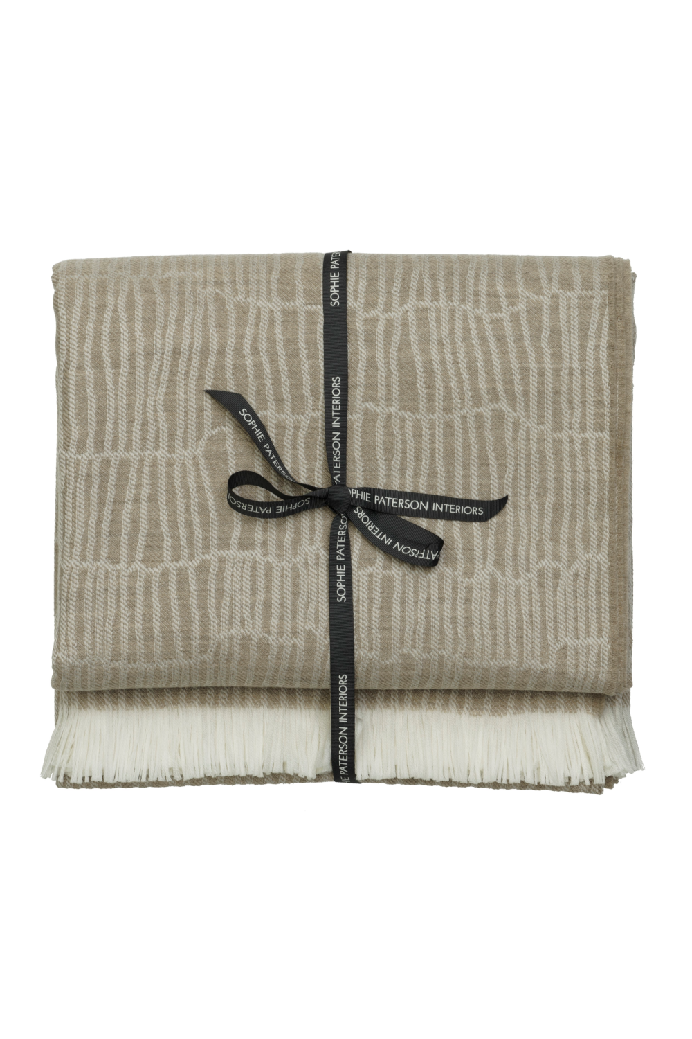 Merino Wool Trimmed Throw | Andrew Martin Canale | Oroa.com