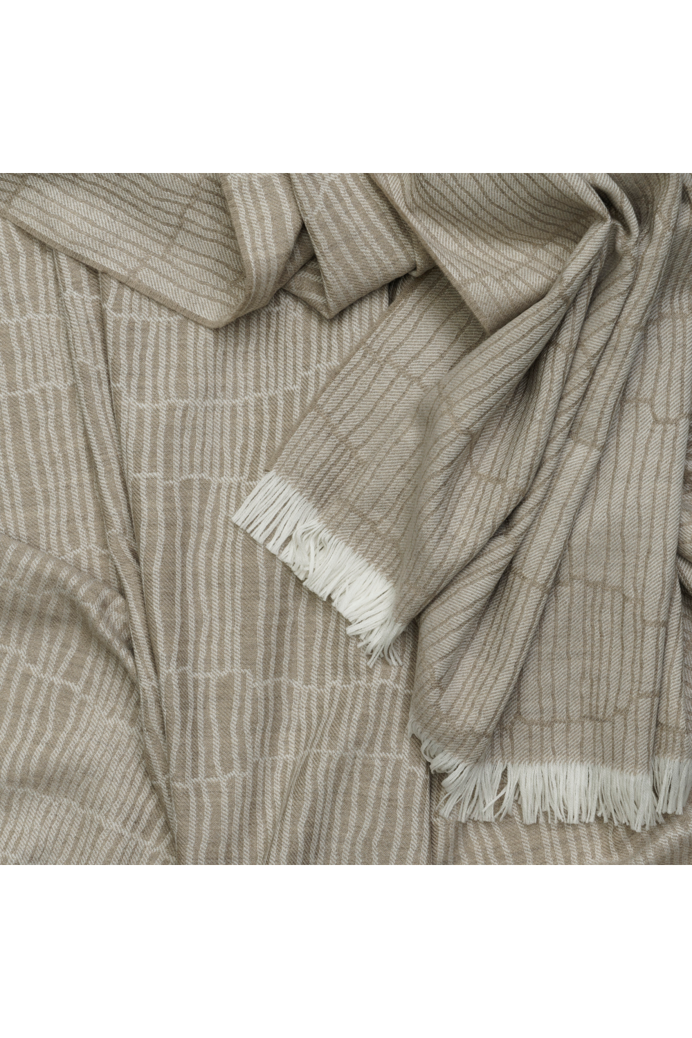 Merino Wool Trimmed Throw | Andrew Martin Canale | Oroa.com