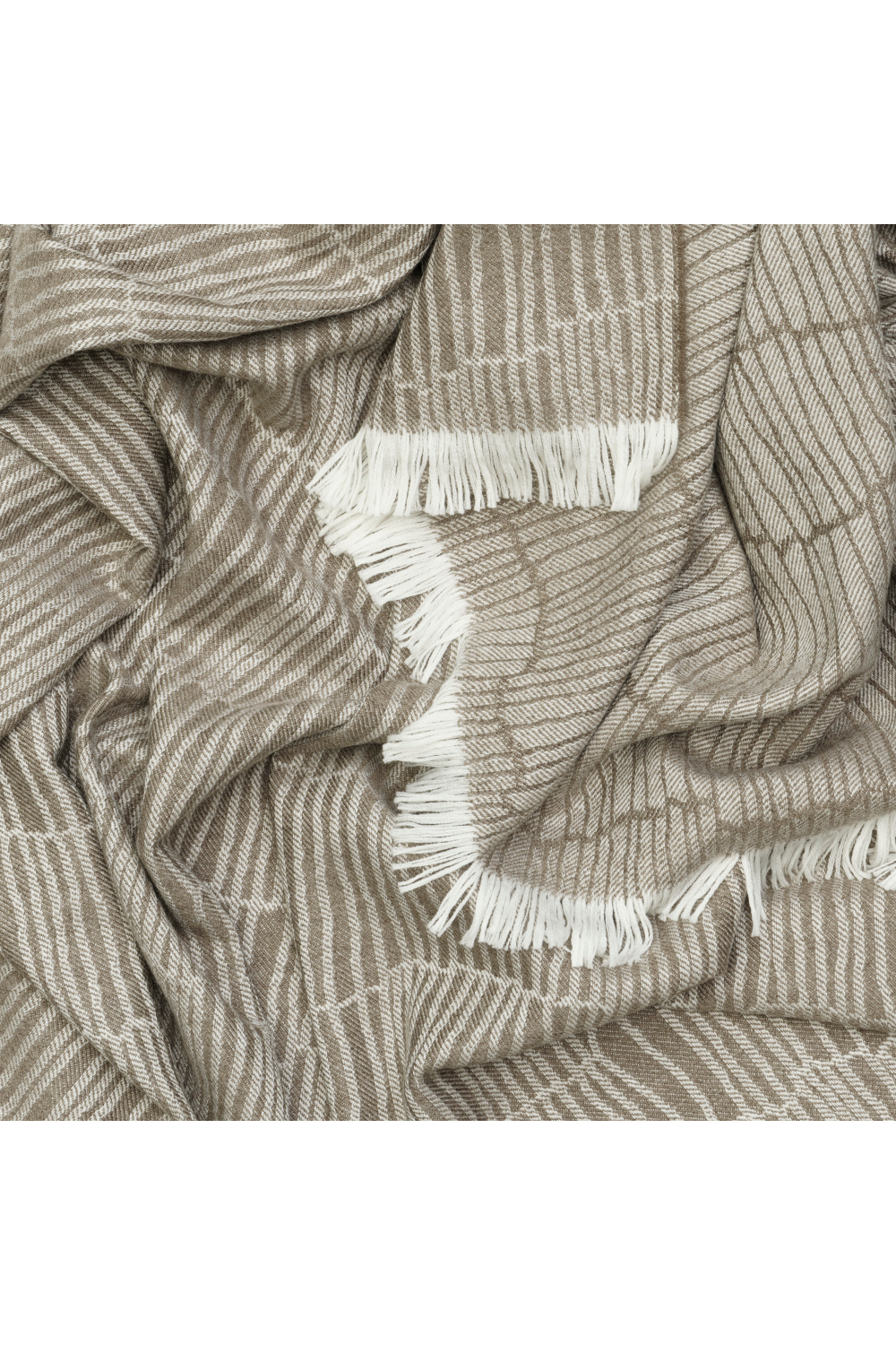 Merino Wool Trimmed Throw | Andrew Martin Canale | Oroa.com