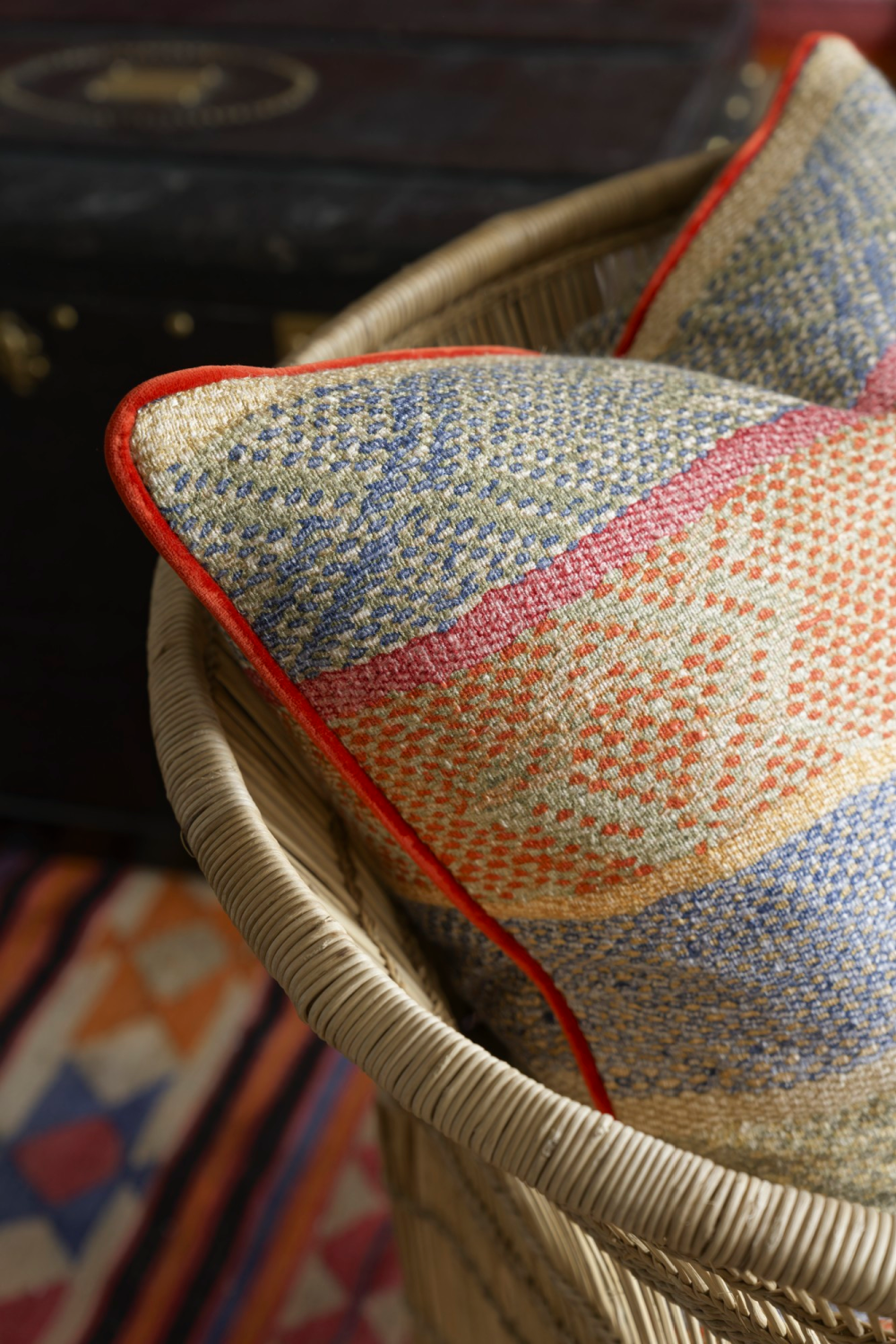 Linen Mix Handwoven Cushion | Andrew Martin Isthmus | Oroa.com