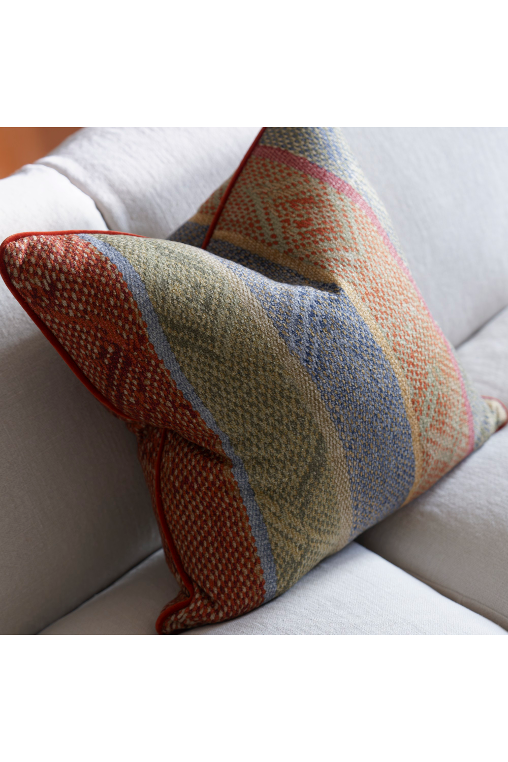 Linen Mix Handwoven Cushion | Andrew Martin Isthmus | Oroa.com