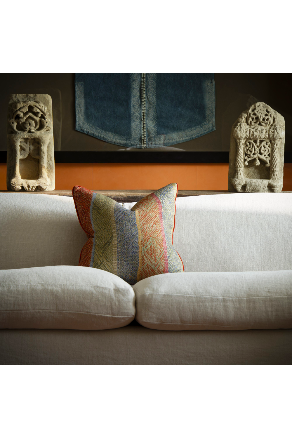 Linen Mix Handwoven Cushion | Andrew Martin Isthmus | Oroa.com