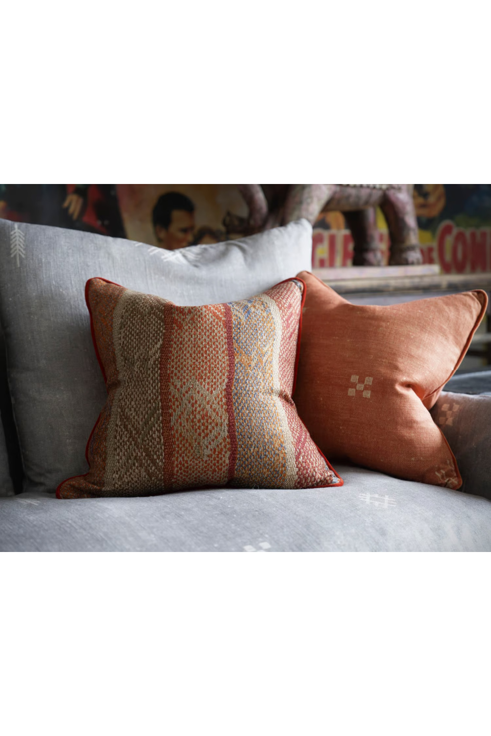 Linen Mix Handwoven Cushion | Andrew Martin Isthmus | Oroa.com