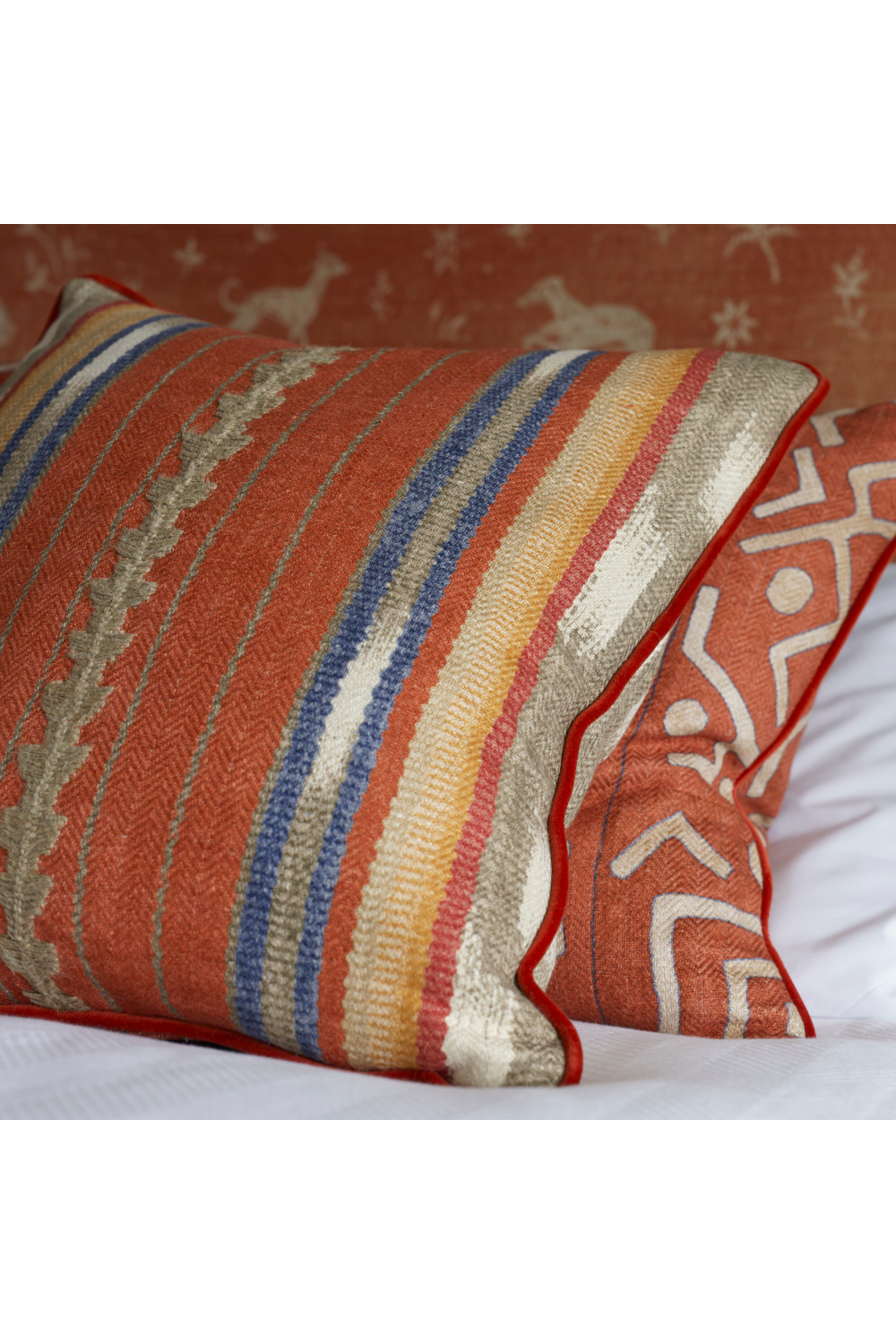 Vertical Stripe Throw Pillow | Andrew Martin Nineveh | Oroatrade.com