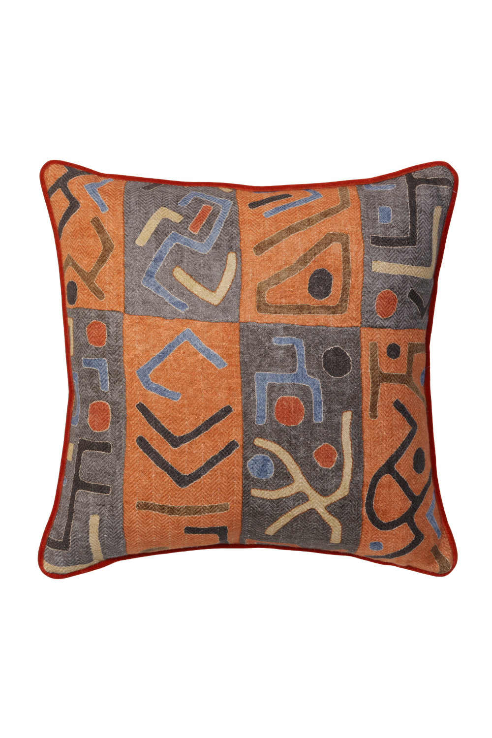 Geometric Patterned Throw Pillow | Andrew Martin Ashanti | Oroa.com