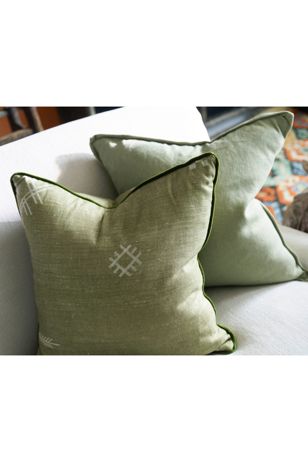 Printed Stitch Motif Cushion | Andrew Martin Jericho | Oroa.com