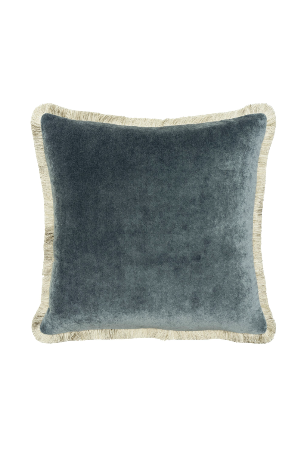 Two-Tone Trimmed Velvet Cushion | Andrew Martin Venetia | Oroa.com