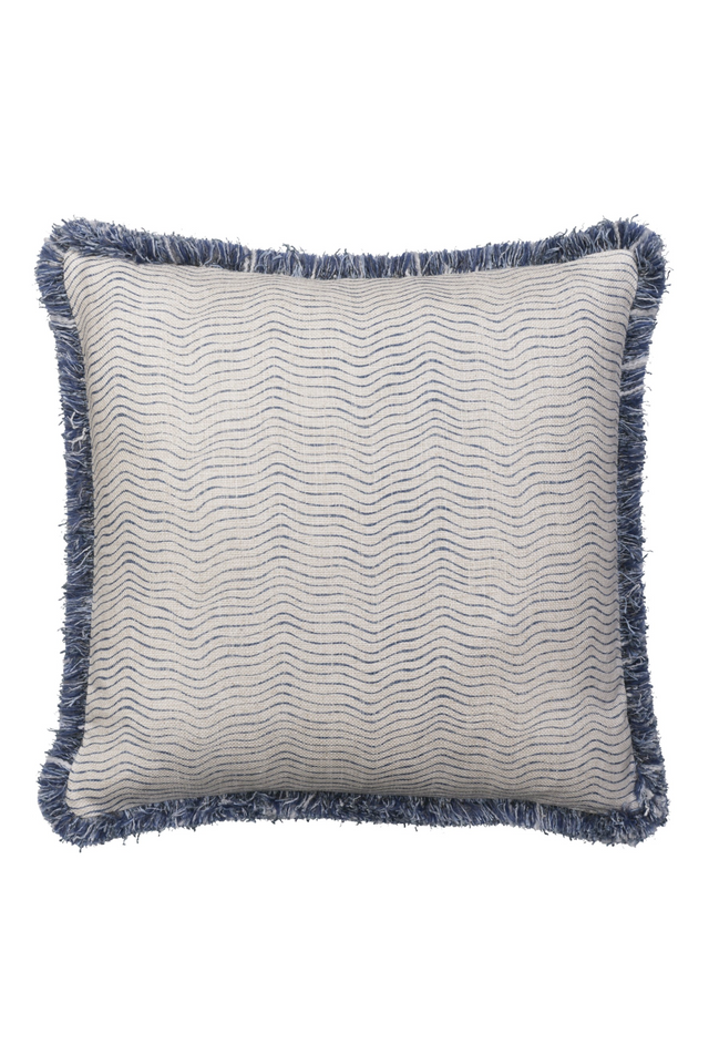 Wavy Pattern Linen Cushion | Andrew Martin Canalasso | Oroa.com