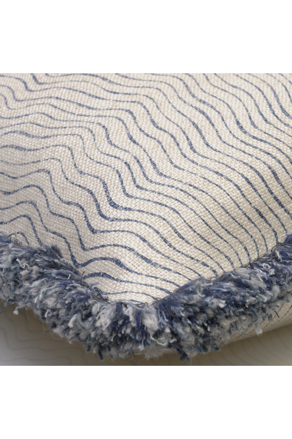 Wavy Pattern Linen Cushion | Andrew Martin Canalasso | Oroa.com