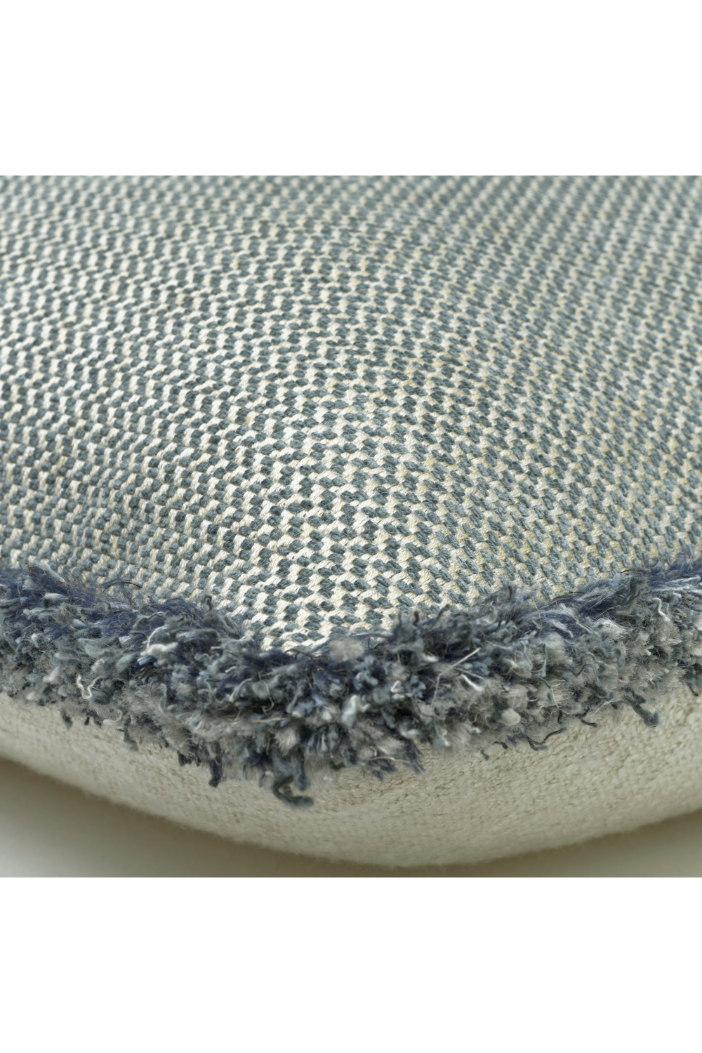 Chenille Herringbone Trimmed Cushion | Andrew Martin Sanremo | Oroa.com