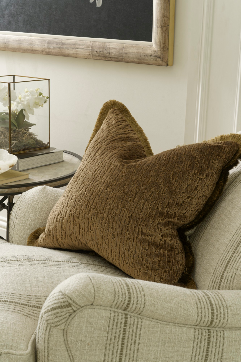 Textured Velvet Cushion | Andrew Martin Roma | Oroa.com 