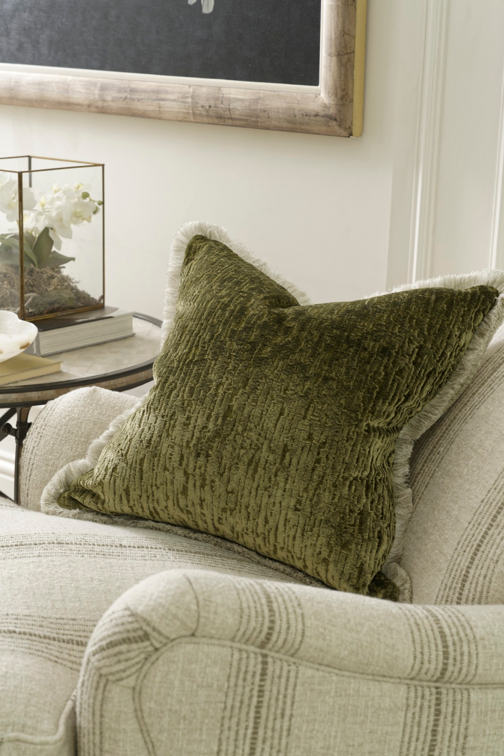 Textured Velvet Cushion | Andrew Martin Roma | Oroa.com 