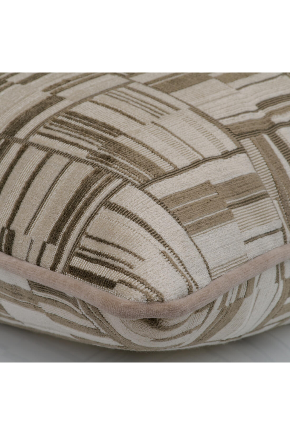 Geometric Epingle Velvet Cushion | Andrew Martin Lexington | Oroa.com