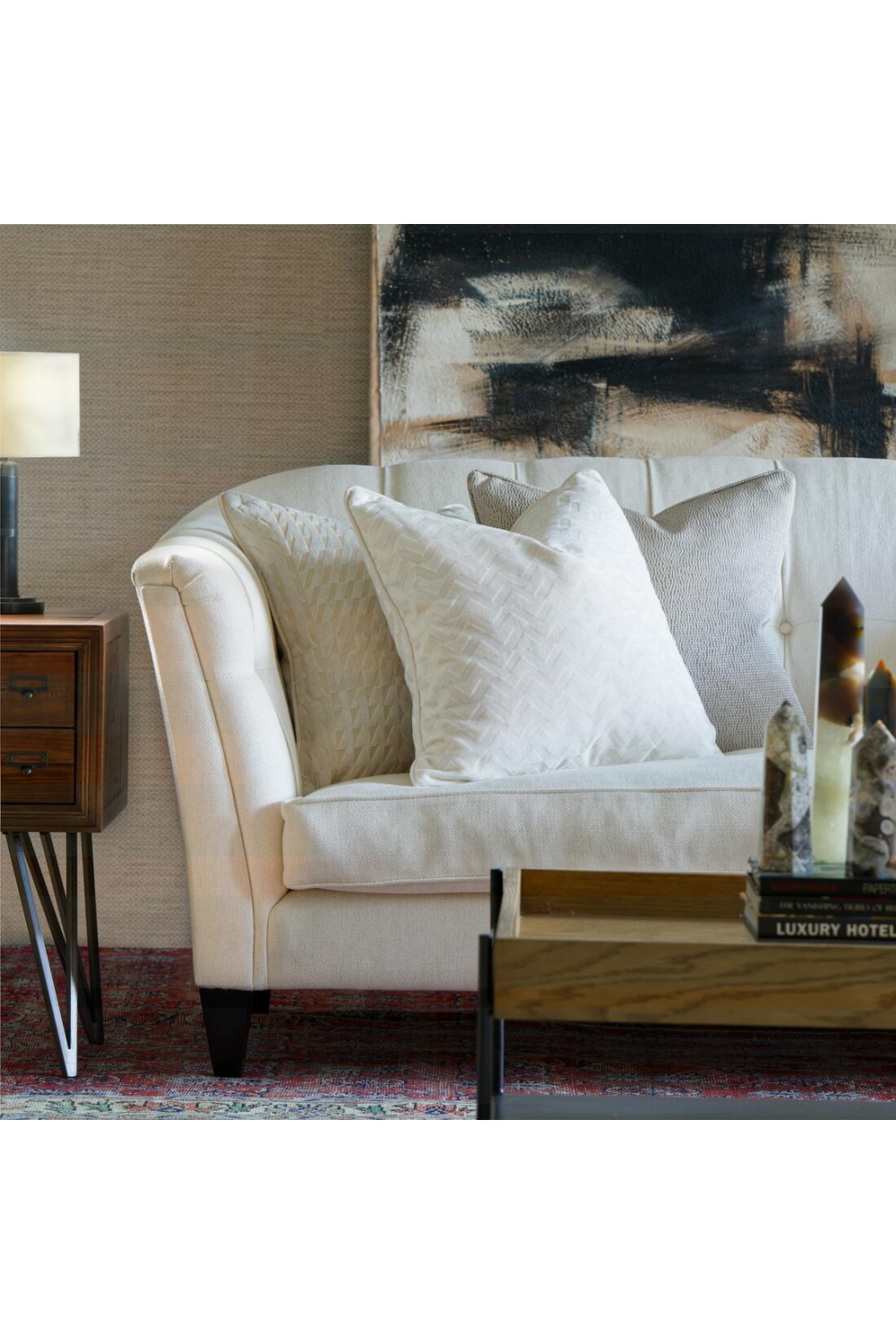 Beaded Cushion with Piping | Andrew Martin Madison | Oroa.com