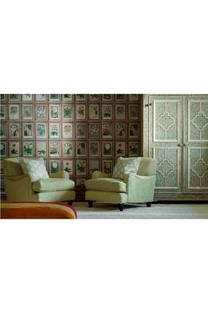 Leaf Motif Cushion | Andrew Martin Fig | Oroa.com