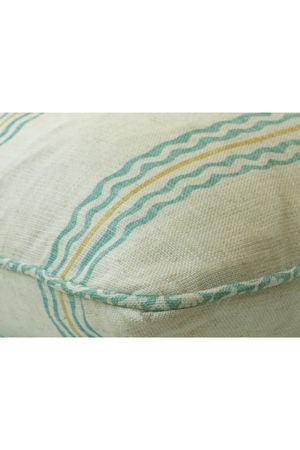 Wavy Stripes Linen Cushion | Andrew Martin Rhubarb | Oroa.com