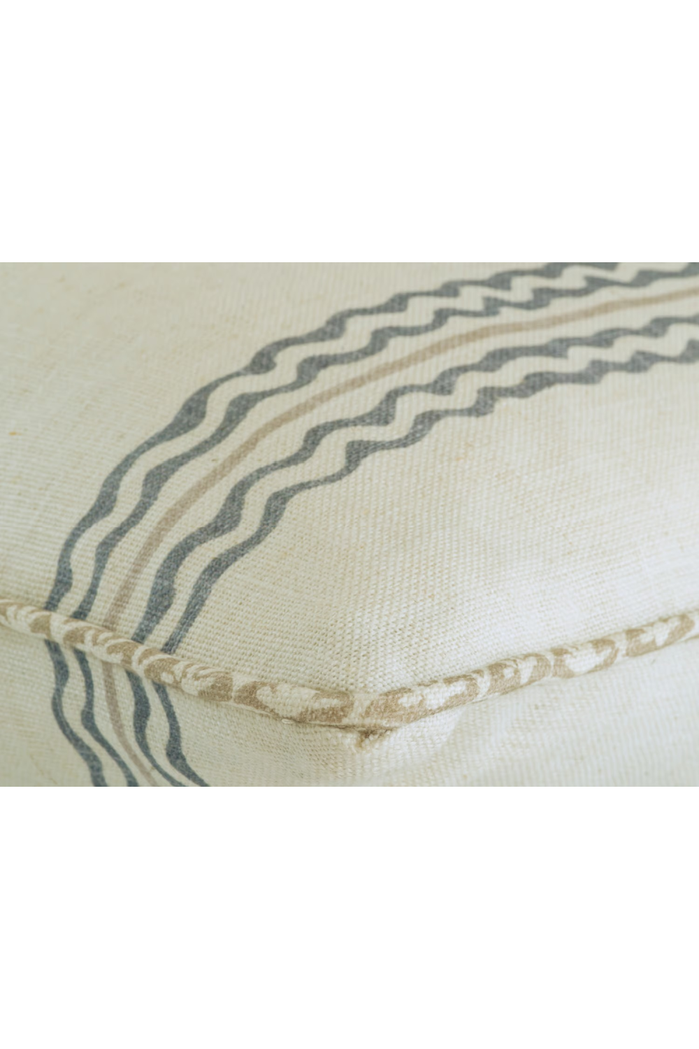 Wavy Stripes Linen Cushion | Andrew Martin Rhubarb | Oroa.com