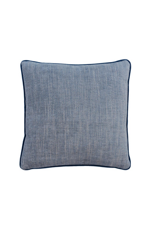 Chenille Cushion with Velvet Piping | Andrew Martin Summit | OROA