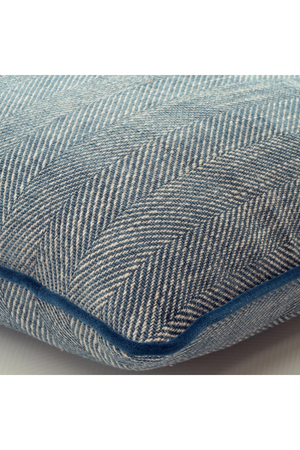 Chenille Cushion with Velvet Piping | Andrew Martin Summit | OROA