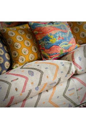   Floral Medallion Woven Cushion | Oroa.com