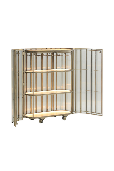 Glass Panel Bar Cabinet | Andrew Martin Shimmer | Oroa.com